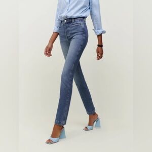 Reformation Ada Ultra High Rise Bootcut Jeans In Laguna Wash